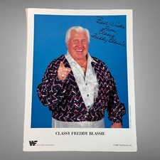 Classy Freddy Blassie 8x11 1990 WWF Promo print