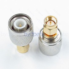TNC male plug to SMA male plug Straight RF connector Adapter for Antenna Router