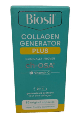 Biosil Collagen Generator PLUS ch-OSA Vitamin C, 30 Capsules NEW FREE SHIP 01/25