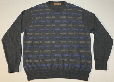 Per Me Uomo Sweater Italian Extra Fine Merino Wool Australia Dad Sz L Chest 46 