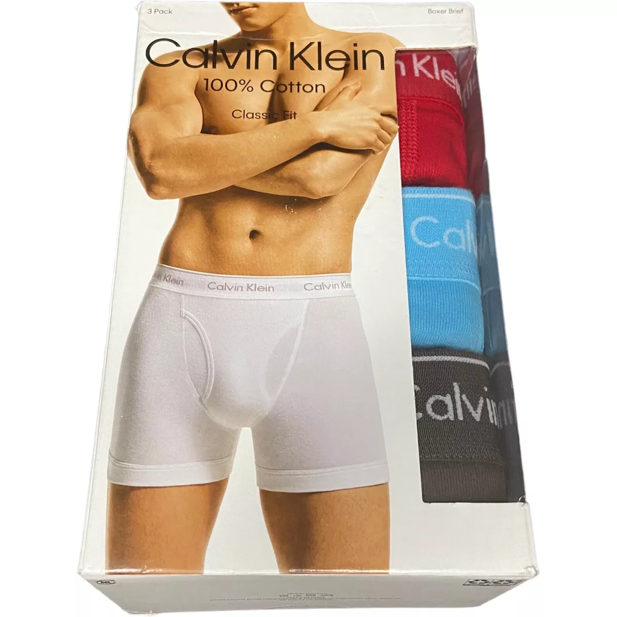 Calvin klein 100 top cotton boxer briefs