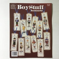 Jeremiah Junction Designs Boy Stuff Cross Stitch Leaflet 12 Sports Bookmarks
