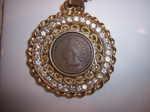 VINTAGE INDIAN HEAD PENNY 1907 GOLD 