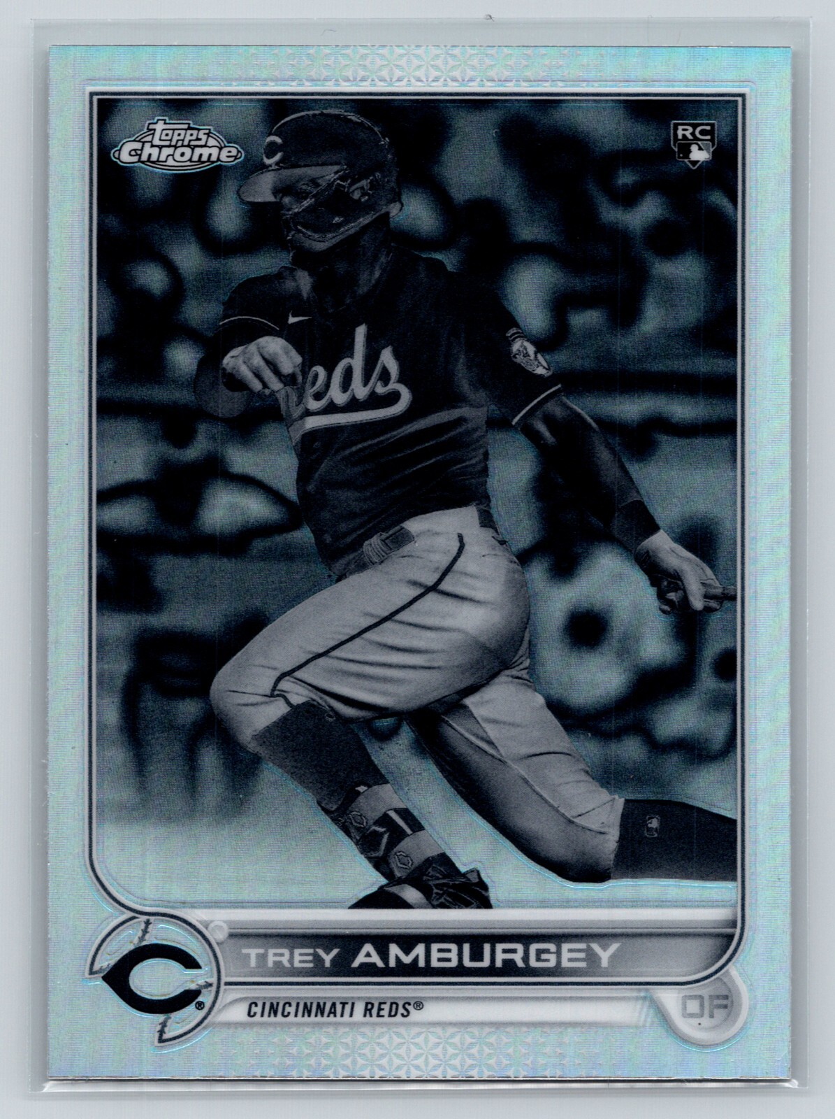 2022 Topps Chrome #61 Trey Amburgey Negative Refractor Rookie RC