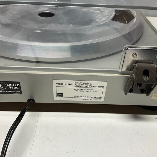 Vintage Toshiba SR-A272 Auto Return Belt Drive Turntable - TESTED WORKING READ - Picture 9 of 9