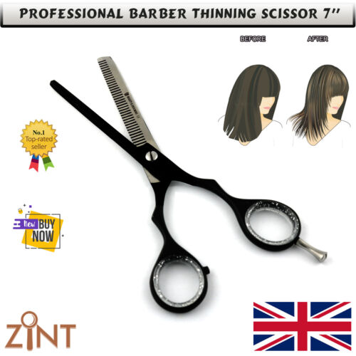 7" All Pets Vets Grooming Thinning Scissor Blending Shear Barber Hair Cutting UK - Picture 3 of 4