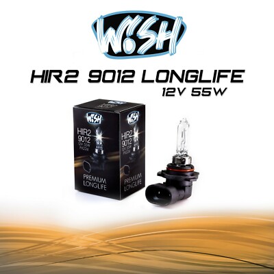 1x Wish  HiR2 9012 LongLife 12V 55W PX22d Halogen Glühbirne Scheinwerfer Lampe