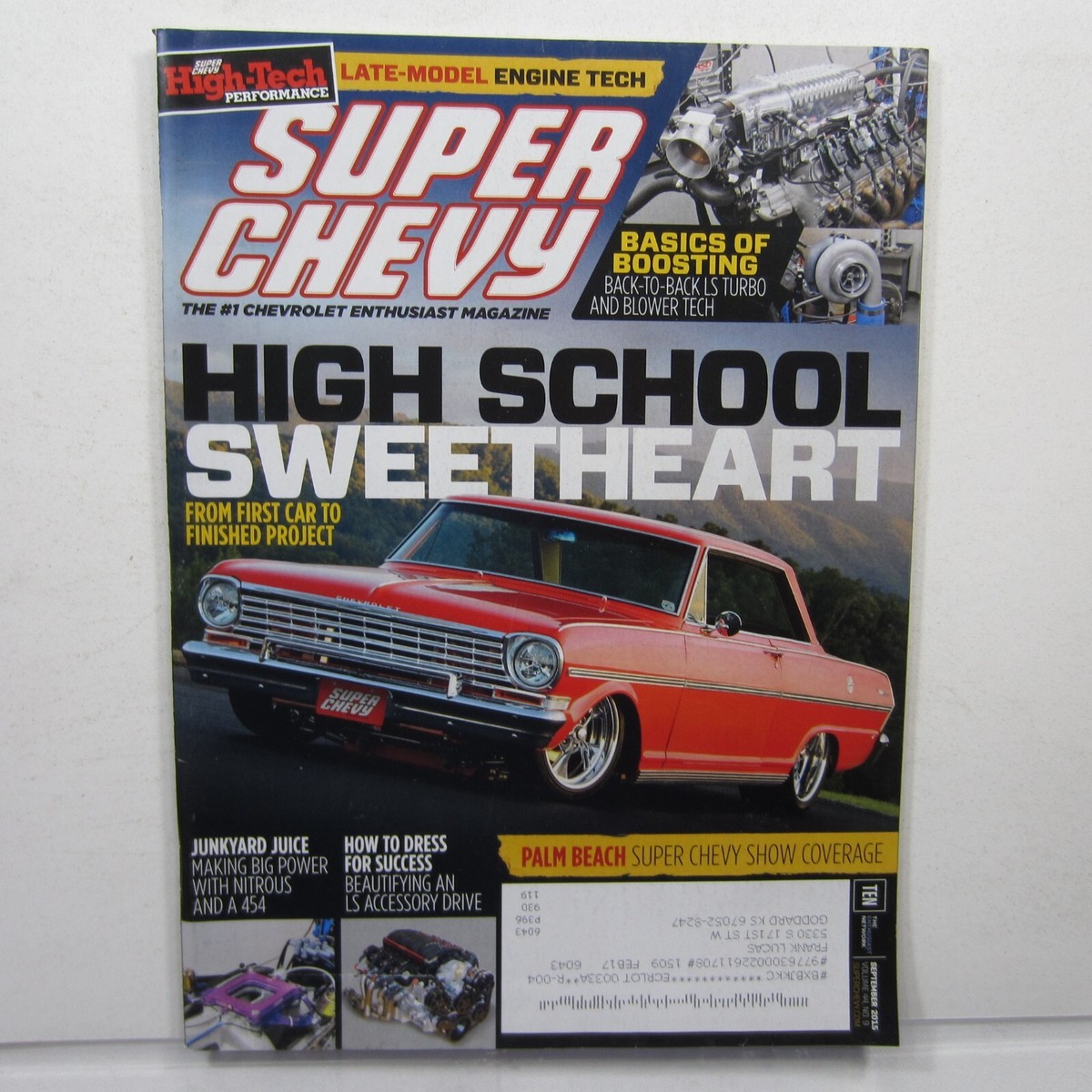 フライヤー Super Chevy Sep 2015 Turbo and Blower Tech, Nitrous 454, LS
