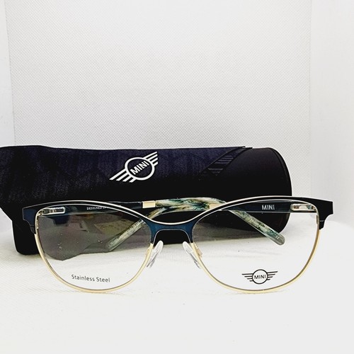 Mini Cooper 761005 Ladies Frame 40/TEA 52-15-135 Stainless Steel Teal Gold - Picture 5 of 23
