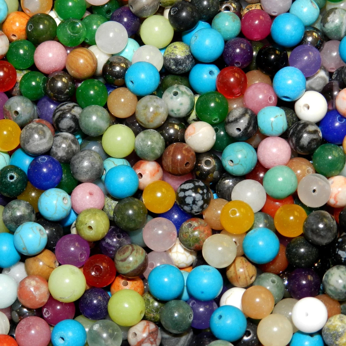 Assorted cheap gemstone beads