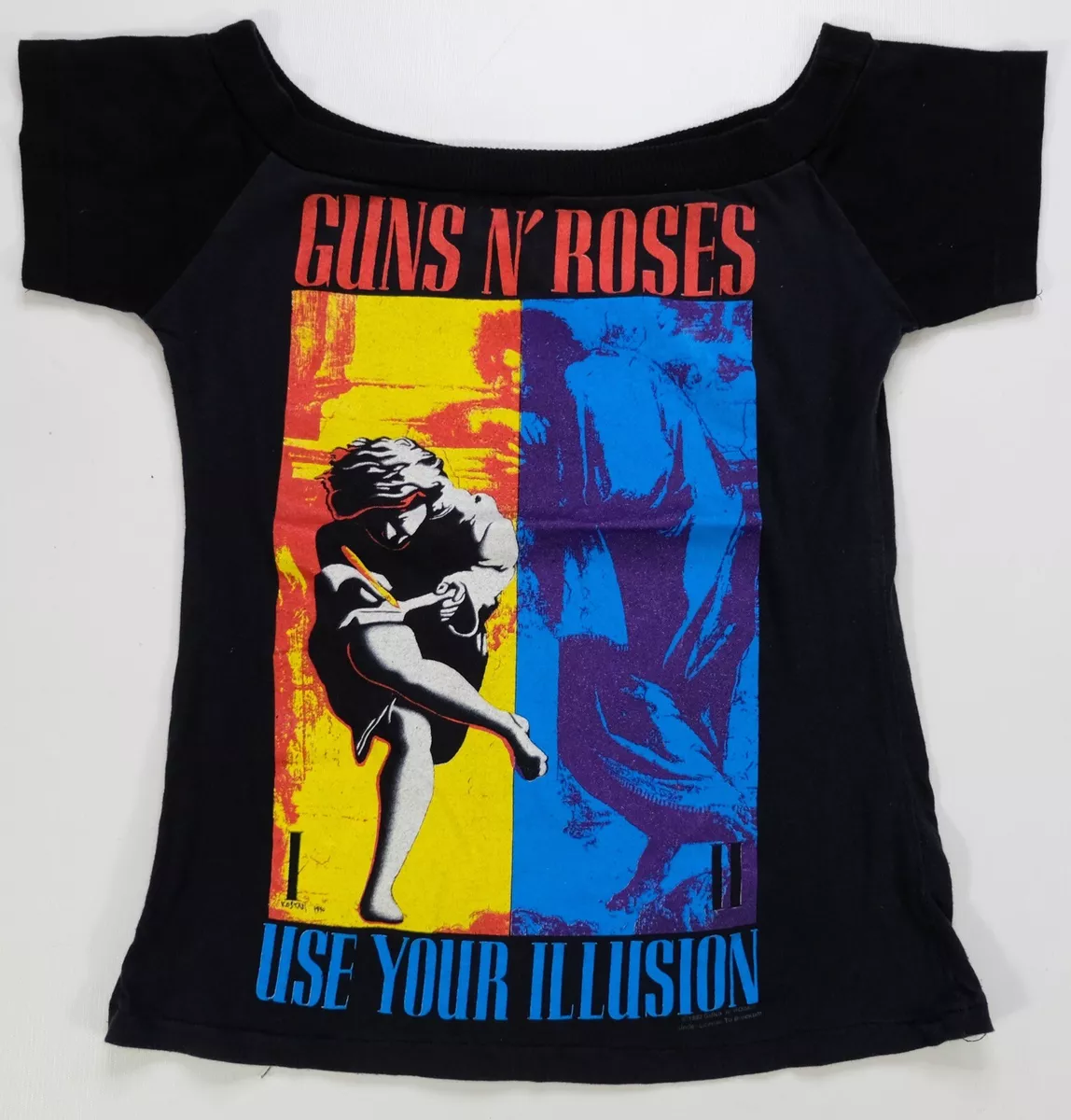 Rare Vintage Guns N’ Roses Use Your Illusion 1991-1993 Tour T Shirt 90s  Women's