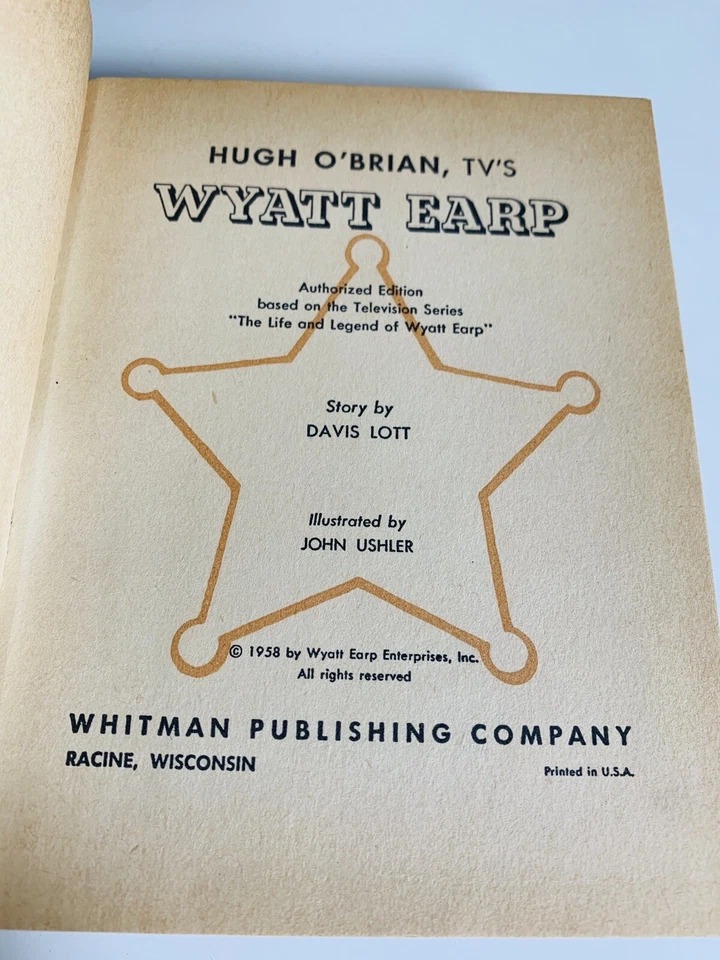 Big Little Book TV Series Whitman Radio Pictures Wyatt Earp Jim Bowie Buck Jones Foto 4 de 4