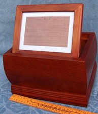 Wood Memorial Urn with Photo frame for Cremation Ashes