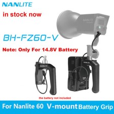 Nanlite BH-FZ60-V V-Mount Battery Grip Handle Holder for Forza 60 60B 60C Lights