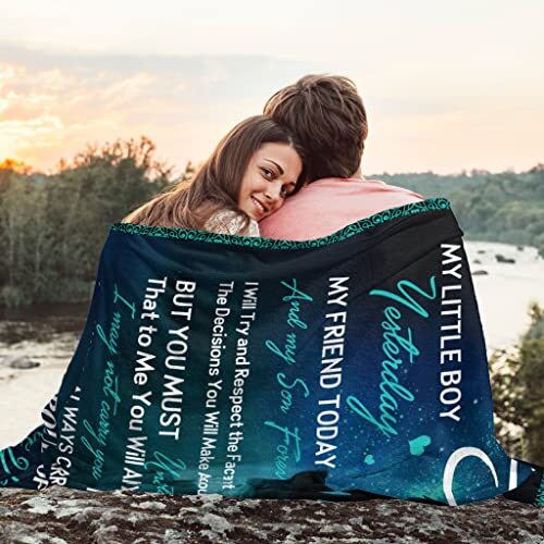 Son Gifts from Mom Gifts for Son Blanket 60"X50" Birthday Gifts for Son to My... - Picture 3 of 8