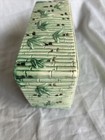 vintage 1950's Japanese pottery planter bamboo motif light green — photo 8