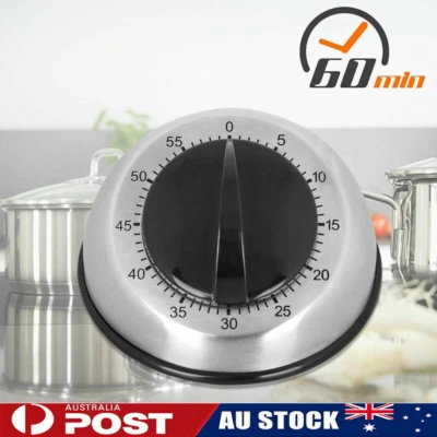 Long Ring Bell Alarm Loud 60-Minute Kitchen Cooking Wind Up Timer Mechanical - image 1 of 4
