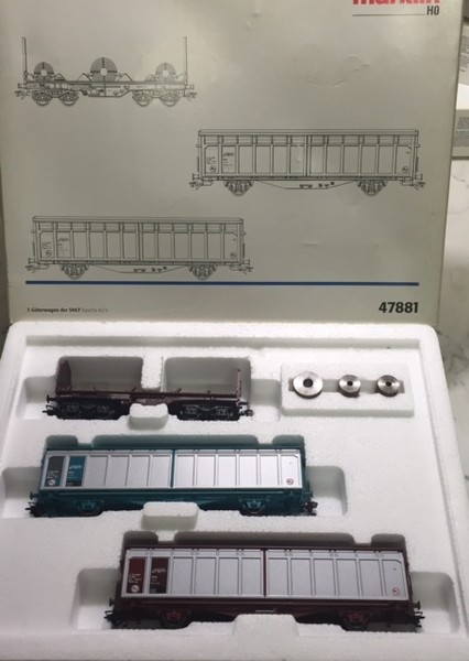 Set Marklin HO #47881 Set 3 Vagones SNCF NUEVO/NEW