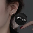 <!--F#f_0-->1 Pair Vintage High End Cross Star Hoop Earrings Light Luxury Earrings Jewe-ot<!--F/-->