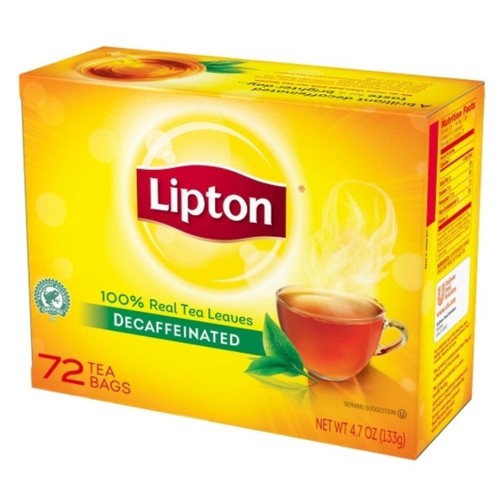 Lipton Decaffeinated Individually Wrapped Tea Bags, 432 Tea Bags Per