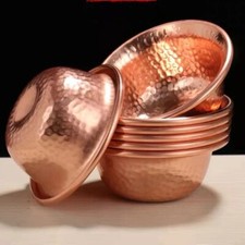 Pure Copper Drinking Bowl Tibetan Holy Water Cup Offering Bowl set 1 Piece