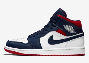 jordan 1s red and white and blue