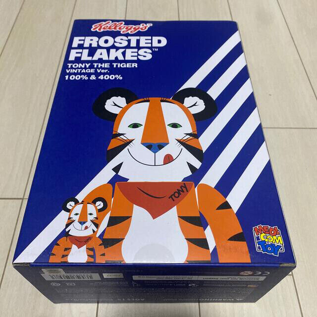 MEDICOM TOY BE@RBRICK TONY THE TIGER VINTAGE Ver. 100% 400 MEDICOM TOY BE@RBRICK TONY THE TIGER VINTAGE Ver. 100% 400