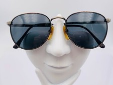Vintage En Vue 302V Brown Gold Metal Oval Sunglasses FRAMES ONLY