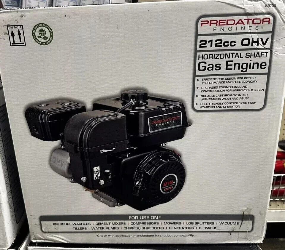 Predator 6.5 HP 212cc OHV Horizontal Shaft Gas Engine EPA. No ship to ...