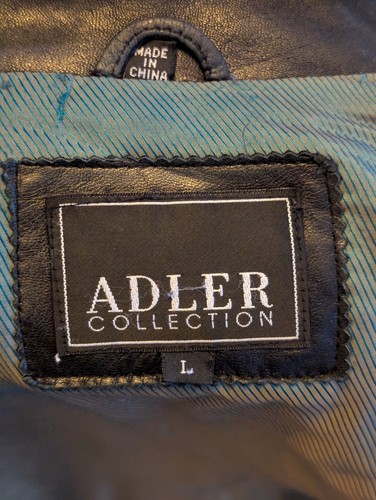 Adler Soft Black Lambskin Leather Coat - Large - Picture 4 of 7