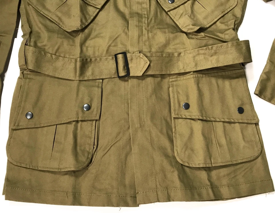 CHAQUETA DE SALTO SIN REFUERZO M1942 M42 PARACAIDISTA AEROTRANSPORTADO EE. UU. SEGUNDA GUERRA MUNDIAL - GRANDE 44R Foto 2 de 4