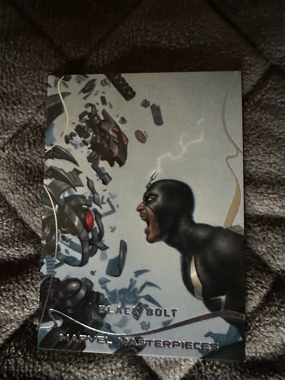 2022 Marvel Masterpieces Black Bolt Base Card 0101/1499 #50 Mint