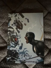 2022 Marvel Masterpieces Black Bolt Base Card 0101/1499 #50 Mint