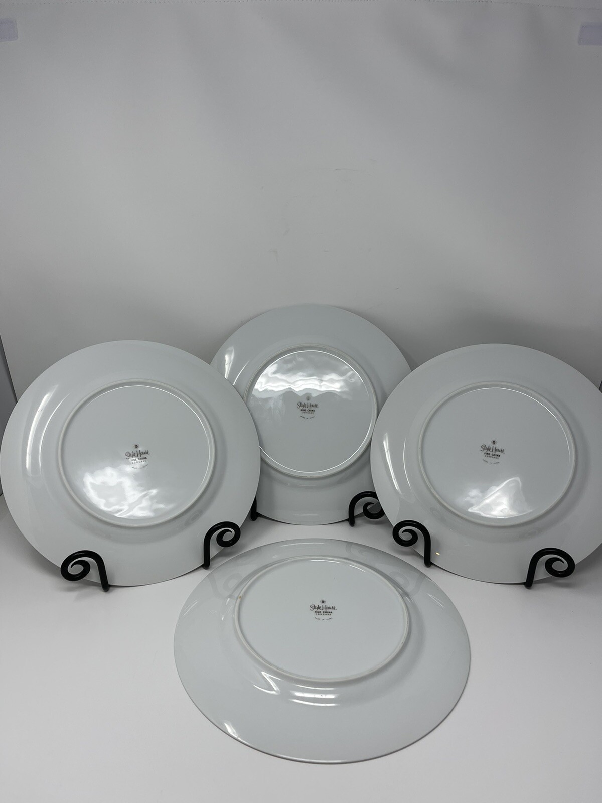 Style House Fine China "Corsage" Japan Dinner Plates 10 1/2 Inch