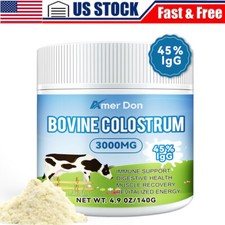 Bovine Colostrum Powder - 45 IgG Highly Concentrated Pure Bovine Grass Fed