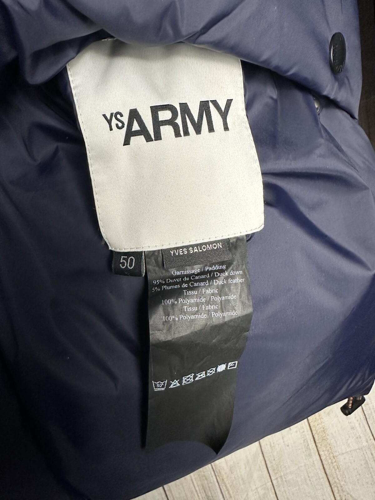 Yves Salomon doudoune reversibile puffer coat giacca 50 grande nuovo con etichette £795