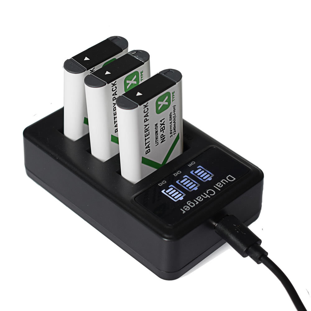 Battery or LCD charger for SONY NP-BX1 DSC-HX60 HX80V HX90 H400