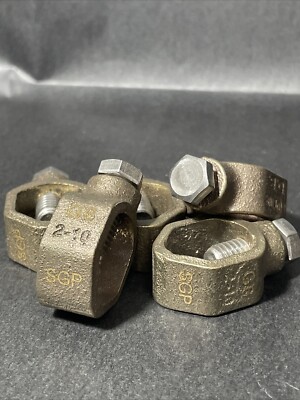 5 Pack! 3/4  Ground Rod Clamp Suitable For Direct Burial R4C
