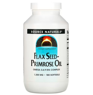 Source Naturals Flax Seed-Primrose Oil 1300 mg 180 softgel
