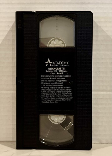 Witchcraft III (3): The Kiss of Death VHS 1991—One Kiss And Your Fate Is Sealed- - Picture 2 of 10