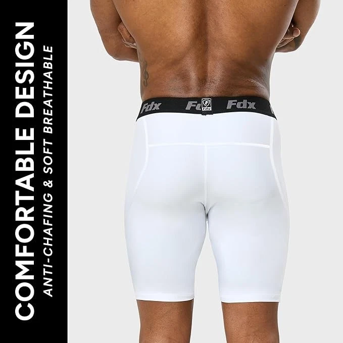 3 Pack Men's Compression Shorts Sports Underwear Athletic Performance ( s-2xl) - Image 3 of 4
