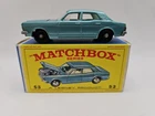 Lesney Matchbox Ford Zodiak MK IV No 53 Lighr Blue E4 Box England Clean