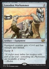 Loxodon Warhammer - Light Play MTG Commander 2014 Edition
