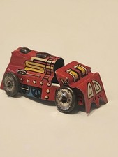 Vintage Cracker Jack Gumball Tin Litho Race Car Japan