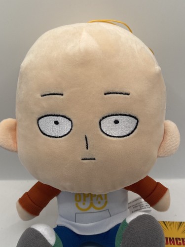 One Punch Man 8" Sitting Plush Oppai Shirt Anime Viz Mediua GEE NWT - Picture 2 of 7