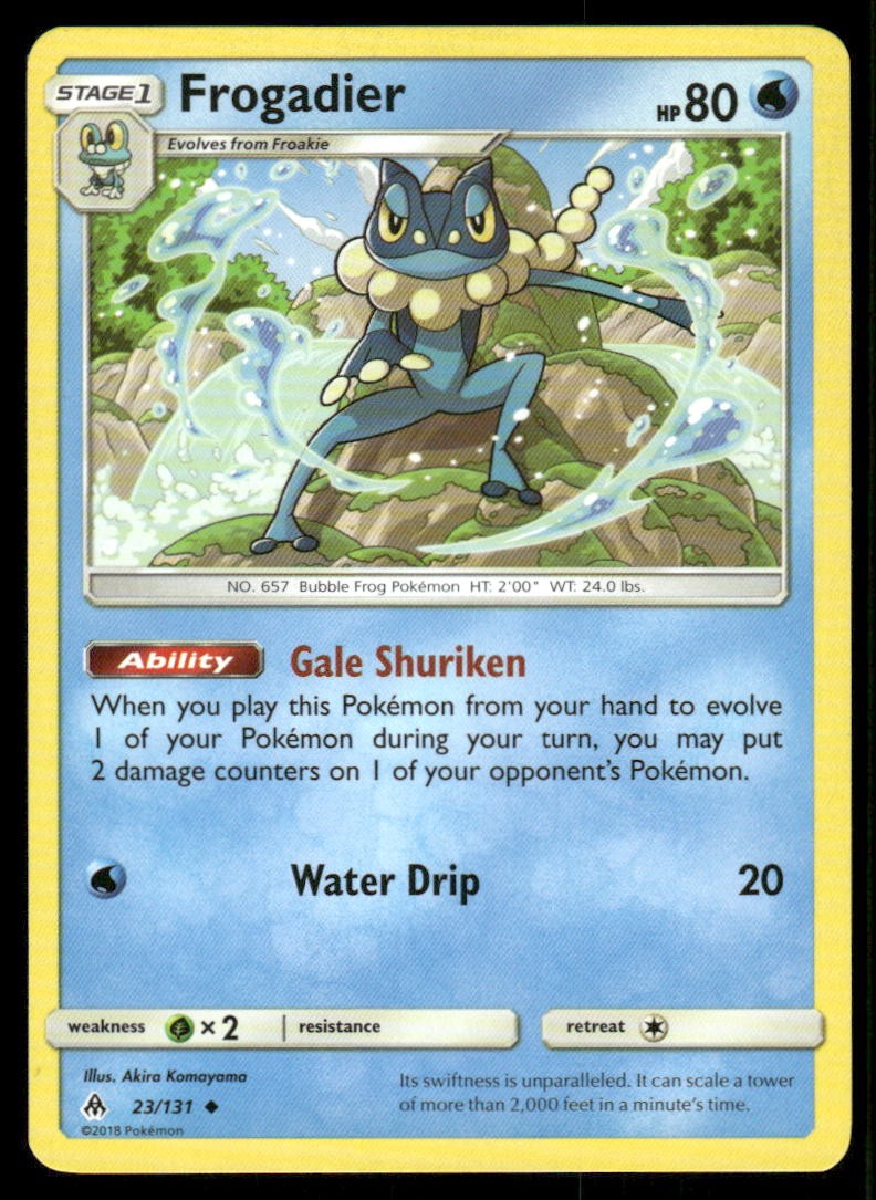 Frogadier 23/131 Uncommon Forbidden Light Pokemon Lightly Played