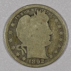 1892-P "Liberty Head" Barber Quarter-Dollar, Good