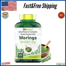 Rosabella Moringa Powder Capsule 10000 of Pure Nutrient-Rich Moringa 120 Capsule