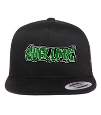 NEW KUSTOM HATZ CONCERT SUBLIME PATCH TRUCKER SNAPBACK HAT BLACK MADE IN USA
