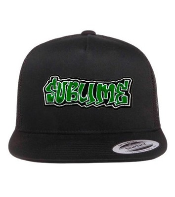 NEW KUSTOM HATZ CONCERT SUBLIME PATCH TRUCKER SNAPBACK HAT BLACK MADE IN USA